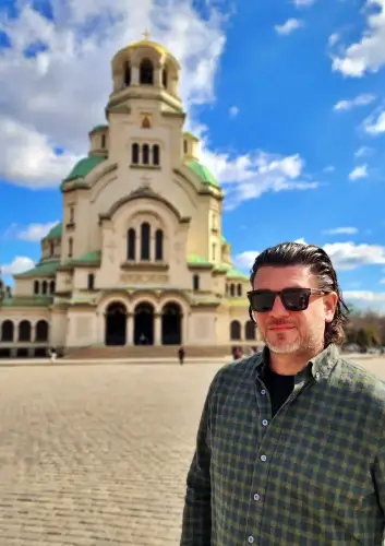 Sofya Alexander Nevsky Katedrali meydanı Bulgaristan